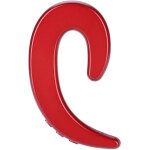 Kal - casque a crochet d'oreille, casque bluetooth mains libres, casque a crochet d'oreille pour le sport(red) ...