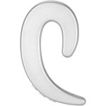 Kal - casque a crochet d'oreille, casque bluetooth mains libres, casque a crochet d'oreille pour le sport(silv ...
