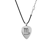 Kal - collier pic de guitare en acier inoxydable 12 mdiators constellation pendentif collier bijoux ...