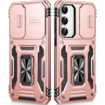 Kal - coque pour galaxy s24 / s25 avec support, [anneau magntique][coque coulissante pour appareil photo] ...