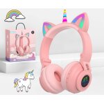 Kal - fespop casque audio licorne pour filles - oreilles de chat a led - léger - sans fil - bluetooth ... Kal - fespop casque audio licorne pour filles - oreilles de chat a led - léger - sans fil - bluetooth ...
