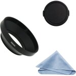 Kal - grand angle mtal pare - soleil avec chiffon de nettoyage et capuchon d'objectif compatible avec ...
