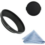 Kal - grand angle métal pare - soleil avec chiffon de nettoyage et capuchon d'objectif compatible avec ... Kal - grand angle métal pare - soleil avec chiffon de nettoyage et capuchon d'objectif compatible avec ...