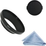 Kal - grand angle métal pare - soleil avec chiffon de nettoyage et capuchon d'objectif compatible avec ... Kal - grand angle métal pare - soleil avec chiffon de nettoyage et capuchon d'objectif compatible avec ...