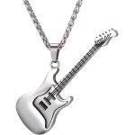 Kal - pendentif plectre / guitare, collier musical en acier inoxydable / plaqué or, bijou hip hop style ... Kal - pendentif plectre / guitare, collier musical en acier inoxydable / plaqué or, bijou hip hop style ...