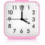 Kal - reveil analogique silencieux a piles, reveil matin, rveil pointeur lumineux, horloge de chevet, ...
