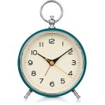 Kal - réveil analogique silencieux sans tic - tac reveil vintage avec veilleuse, fonctionnement a piles, ... Kal - réveil analogique silencieux sans tic - tac reveil vintage avec veilleuse, fonctionnement a piles, ...