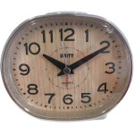 Kal - rveil a cloche de style , effet bois, 10, 5 x 10 x 7 cm