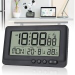 Kal - rveil numrique avec alarmes, horloge radio - pilote numrique lcd avec affichage de la date, ...