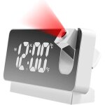 Kal - réveil numérique a projection avec grand ecran lcd, date, température, rechargeable par usb, avec ... Kal - réveil numérique a projection avec grand ecran lcd, date, température, rechargeable par usb, avec ...