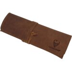Kal - trousse strap en cuir marron iii - fabriqu� en union europ�enne