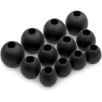 Kal - x ecouteurs en silicone embouts d'oreilles pour audio - technica casque ecouteurs en noir