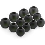 Kal - x ecouteurs en silicone embouts d'oreilles pour fitbit flyer casque ecouteurs en noir