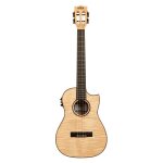 Kala ka - asfm - b - ce - ukul�l� baryton electro - acoustique solid flame maple ( + housse)
