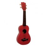 Kala makala shark rouge mk - ss - red ( + housse) - ukulele soprano