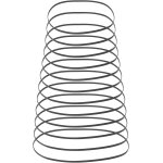 Kalanka - 100 pices 2mm de largeur enregistreur courroie en caoutchouc 40 - 135mm mlange plat cassette ...