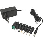 Kalanka - 12 v 2 000 ma alimentation, adaptateur secteur 12 v 2 a, chargeur mural ca / cc avec 7 prises ...
