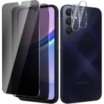 Kalanka - 2 + 2pack pour samsung galaxy a15 de protection verre tremp� anti - espion + protecteur d'objectif ...