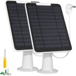 Kalanka - lot de 2 chargeurs de panneau solaire avec connexion micro usb compatible avec caméra spot ... Kalanka - lot de 2 chargeurs de panneau solaire avec connexion micro usb compatible avec caméra spot ...