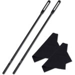 Kalanka - lot de 2 kits de nettoyage de fl�te, tige de nettoyage de fl�te a bec et chiffon, b�ton de ...