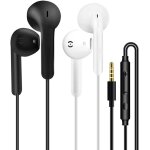 Kalanka - 2 pack ecouteurs filaire ecouteurs intra - auriculaires oreillettes filaires ecouteur prise ...