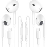 Kalanka - 2 pack ecouteurs filaire usb c avec microphone & contr�le de volume, hi - fi st�r�o ecouteurs ...