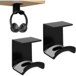 Kalanka - 2 pices support casque, sous la table support casque gamer, support casque audio avec adhsif ...