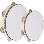 Kalanka - lot de 2 tambours a main pour enfants, tambour a percussion, tambour a tambourin, tambours ...
