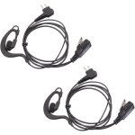 Kalanka - 2 x oreillette 2 - pin style g kit piéton ecouteur casque microphone pour motorola cp040, cp140, ... Kalanka - 2 x oreillette 2 - pin style g kit piéton ecouteur casque microphone pour motorola cp040, cp140, ...