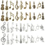 Kalanka - 20 styles musique breloques, 120pcs instrument de musique notes symbole pendentifs musique ... Kalanka - 20 styles musique breloques, 120pcs instrument de musique notes symbole pendentifs musique ...