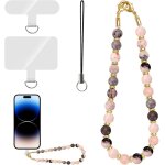 Kalanka - lot de 4 bracelets de téléphone anti - perte avec perles de pierre pour portefeuille, sac à ... Kalanka - lot de 4 bracelets de téléphone anti - perte avec perles de pierre pour portefeuille, sac à ...