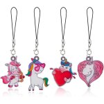 Kalanka - lot de 4 breloques de téléphone en acrylique y2k esthétiques et mignonnes en forme de licorne ... Kalanka - lot de 4 breloques de téléphone en acrylique y2k esthétiques et mignonnes en forme de licorne ...