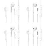 Kalanka - 4 pack ecouteurs filaires ecouteurs intra - auriculaires avec jack 3, 5mm ecouteurs intra - ...