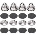 Kalanka - lot de 4 pointes de haut - parleur rglables en hauteur en acier inoxydable hifi pieds absorbeurs ...