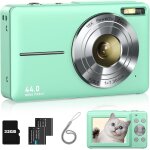 Kalanka - 4k appareil photo numrique 44 mp appareil photo vido carte 32 go 1080p flash hd appareil ...