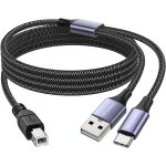Kalanka - 5m cble d'imprimante usb2. 0 cble midi cble d'imprimante cble usb c vers midi a mle vers ...
