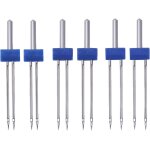 Kalanka - lot de 6 aiguilles jumelées pour machine à coudre, pour machine à coudre, double stretch, pour ... Kalanka - lot de 6 aiguilles jumelées pour machine à coudre, pour machine à coudre, double stretch, pour ...