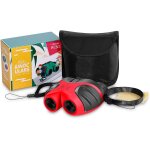 Kalanka - 8x21 compact resistant aux chocs jumelles pour enfants, 3 - 12 ans fille regardant des animaux ...