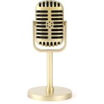 Kalanka - accessoire de microphone de style rétro classique avec support, accessoire de décoration de ... Kalanka - accessoire de microphone de style rétro classique avec support, accessoire de décoration de ...