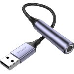 Kalanka - adaptateur audio usb vers jack 6, 35mm, carte son externe compatible ordinateur, amplificateur, ...