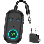 Kalanka - adaptateur bluetooth 5. 3 pour avion - adaptateur bluetooth 2 en 1 avec avion, tv, r�partiteur ...