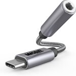 Kalanka - adaptateur de prise casque usb - c  3, 5mm trrs ¿ 32bit / 384khz ¿ usb - c vers aux cble ...