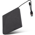 Kalanka - botier de lecteur de dvd externe, taux de transmission lev jusqu' 5 gbit / s usb 3. 0 dtachable ...