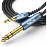 Kalanka - cble audio auxiliaire 3, 5 mm vers 6, 35 mm mle 6, 35 mm vers fiche trs 3, 5 mm stro auxiliaire ...