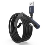 Kalanka - câble link 3 mètres compatible avec oculus / meta quest 3 / 3s / quest2 / pro / pico 4 / ultra ... Kalanka - câble link 3 mètres compatible avec oculus / meta quest 3 / 3s / quest2 / pro / pico 4 / ultra ...