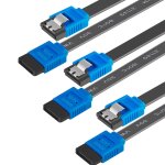 Kalanka - câble sata iii, lot de 3 câble sata iii 6 gb / s straight disque dur ssd câble de données avec ... Kalanka - câble sata iii, lot de 3 câble sata iii 6 gb / s straight disque dur ssd câble de données avec ...