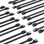 Kalanka - cble sata iii, cbles sata iii 6 gbps de donnes sdd droit pour disque dur avec loquet de ...