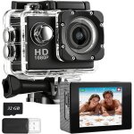 Kalanka - cam�ra sport 1080p avec carte m�moire 32gb, etanche 30m cam�ra sous - marine grand angle, avec ...