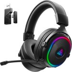 Kalanka - casque gaming sans fil, 2, 4 ghz casque gamer pour ps5 / ps4 / pc / switch / mac, casque bluetooth ... Kalanka - casque gaming sans fil, 2, 4 ghz casque gamer pour ps5 / ps4 / pc / switch / mac, casque bluetooth ...