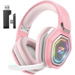 Kalanka - casque gaming sans fil pour pc ps5 ps4, 2. 4ghz audio sans perte, usb & type - c casque de ... Kalanka - casque gaming sans fil pour pc ps5 ps4, 2. 4ghz audio sans perte, usb & type - c casque de ...
